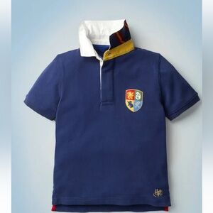 Mini Boden Royal Blue Polo with Crest Harry Potter Boys 6/7 yrs